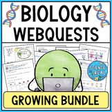 Biology Webquests Growing Bundle - Google Apps and Standar