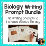 Biology Writing Prompts Year Long Bundle