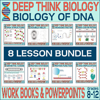 Biology of DNA, Bundle of 8 Lessons, Grades 8 - 12, Deep Think Biology ...