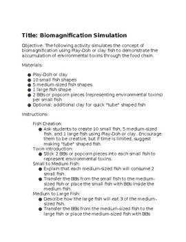 Preview of Biomagnification Simulation