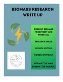 Biomass Research Write Up