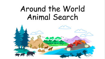 Preview of Biome Animal Game for Handwriting, Typing, Speech, AAC (for in-person or online)