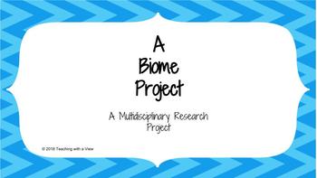 Preview of Biome/Ecosystem Project - Student Presentation Guide - Report - EDITABLE