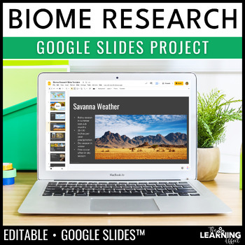 Preview of Biome Ecosystem Research Project for Google Slides | Science Activity