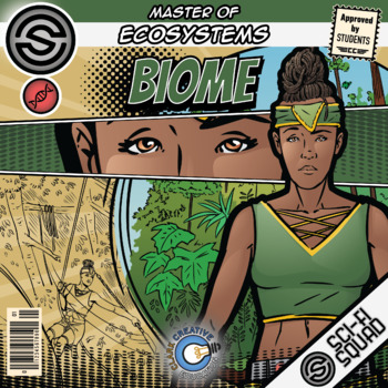 Preview of Biome - Ecosystem Science Superhero Activities & Printables - Sci-Fi Squad Comic