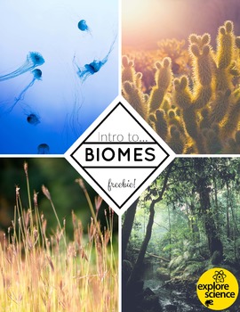 Preview of Intro to Biomes (includes Worksheet, Pre-K and K)