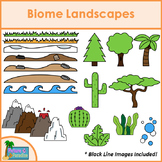 Biome Landscapes Clip Art