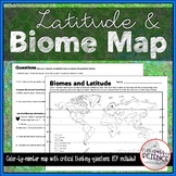 Biome & Latitude Map - Color By Number