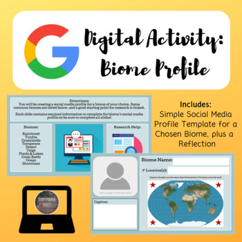 Preview of Biome Profile Digital Activity | Google Slides