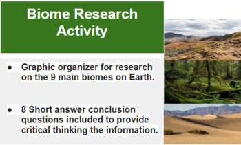Preview of Biome Research Activity