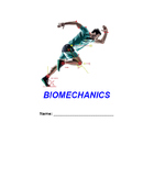 Biomechanics unit/student activity booklet