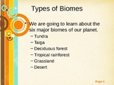 Biomes Across the World
