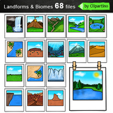 Biomes And Landforms Clip Art Bundle - free Preview