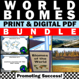 Biomes of the World Research Project Bundle Worksheets Act