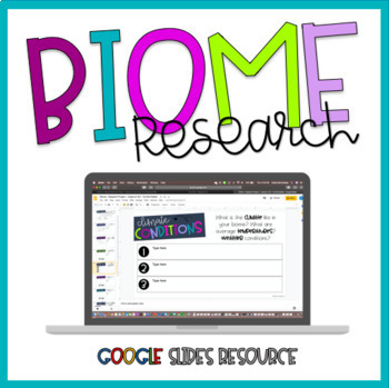Preview of Biomes | Digital Research Project | Distance Learning