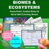 Biomes & Ecosystem PowerPoint, Guided Notes & Word Wall (D