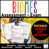 Biomes Exam - Assessment Test Quiz Review
