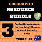 Biomes & Food Security Geography Resource Bundle