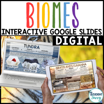 Preview of Biomes Google Classroom Distance Learning | Interactive Digital