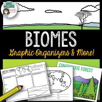 Preview of Biomes - Graphic Organizers, Climate Graphs, and More!