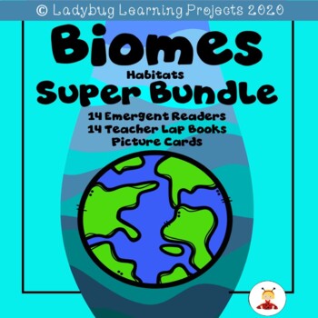 Preview of Biomes (Habitats) Emergent Reader Super Bundle - {Ladybug Learning Projects}