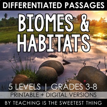 Preview of Biomes & Habitats: Passages - Distance Learning Compatible