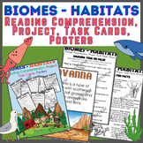 Biomes - Habitats - Reading Comprehension, Projects, Task 