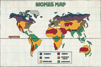 Preview of Biomes Map Poster