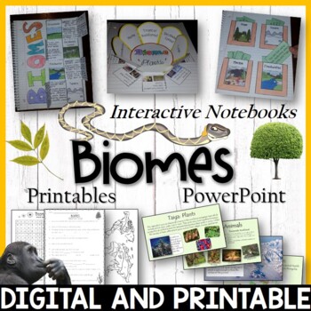 Preview of Biomes | Habitats Bundle - Editable PowerPoint, Activities, Interactive Notebook
