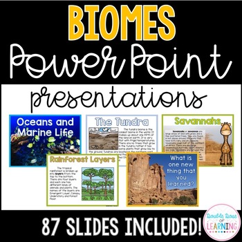Preview of Biomes PowerPoint Presentations