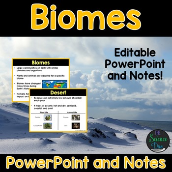 Preview of Biomes PowerPoint and Notes