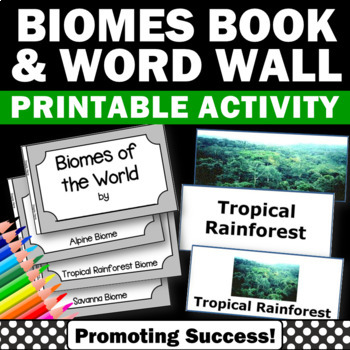 Preview of Biomes and Ecosystems Project Environmental Science Fun Science Activities Vocab
