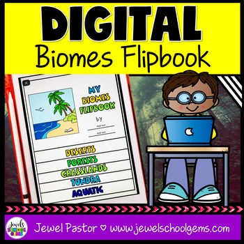 Preview of Biomes Project and Activities | Biomes DIGITAL Science Flipbook Google™ Slides 