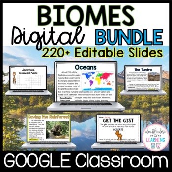 Preview of Biomes: Science MEGA GOOGLE Digital Distance Learning BUNDLE