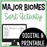 BIOMES Sort Activity - 5 Major Biomes and Ecosystems Worksheet