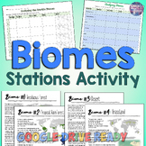 World Biomes Reading Stations Activity and Mapping Worksheets