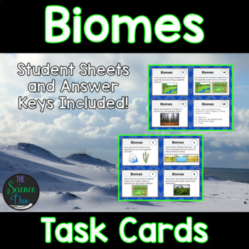 Preview of Biomes Task Cards