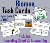 World Biomes Task Cards Activity (Ecosystems Unit: Animal 