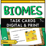 Biomes Task Cards Print and Digital - Distance Learning