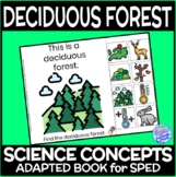 Biomes- The Deciduous Forest PRINTABLE Adapted Book for Sc