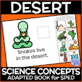 Biomes- The Desert PRINTABLE Adapted Book for Science in S