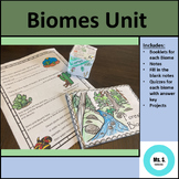 Biomes Unit - Ecosystems & Habitats Booklet and Projects