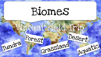 Preview of Biomes Virtual Field Trip - Tundra, Aquatic, Desert, Grassland, Forest