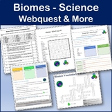 Biomes Webquest | Editable Digital Science Activities & Puzzles