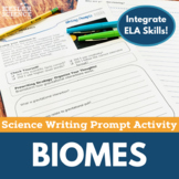 Biomes- Writing Prompt Activity - Print or Digital