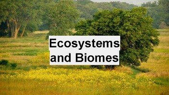 Preview of Biomes and Ecosystem Lecture/ PPT