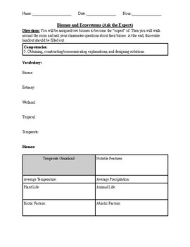 Preview of Biomes and Ecosystems (Ask the Expert)