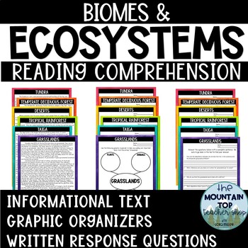 Preview of Biomes and Ecosystems Reading Comprehension Passages--UPDATED!