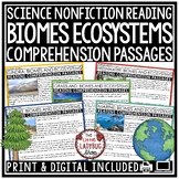 Biomes and Ecosystems Science Reading Comprehension Passag