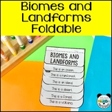 Biomes and Landforms Foldable